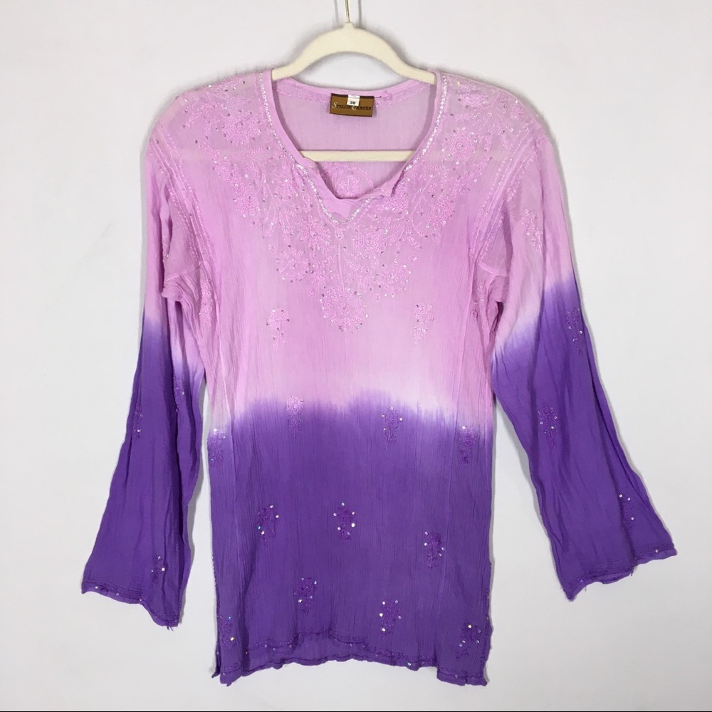 Stylish Chakra Embroidered Boho Top